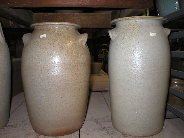 Salt-glazed pickling jars - Sid Luck